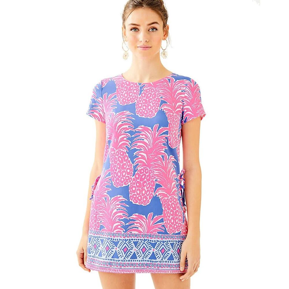 Lilly Pulitzer Blanca Romper Shorts Blue Haven Pink‎ size 00 nwt